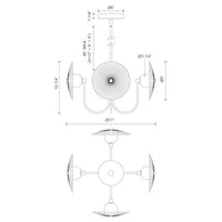 Hera 21-in Steel Pendant