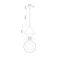 Remy 14-in Steel Pendant