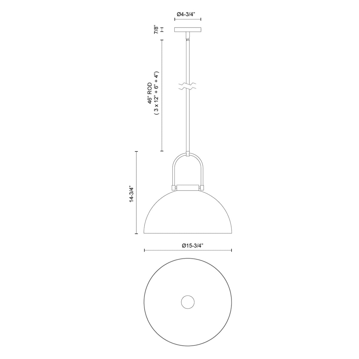 Harper 16-in 1 Light Socket Pendant