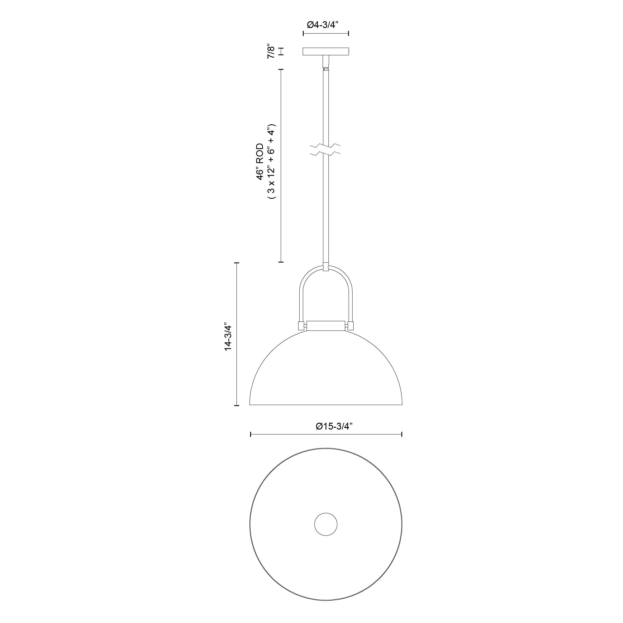 Harper 16-in 1 Light Socket Pendant