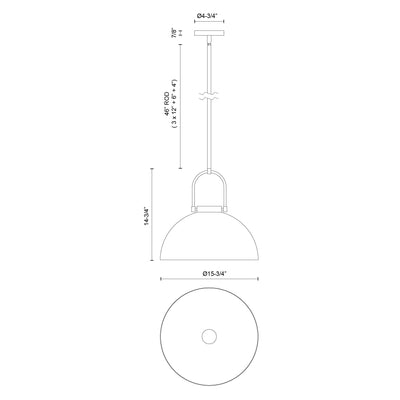 Harper 16-in 1 Light Socket Pendant