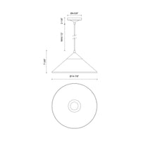 Mauer 15-in Steel Pendant