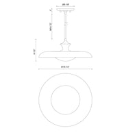 Minori 15-in Steel Pendant