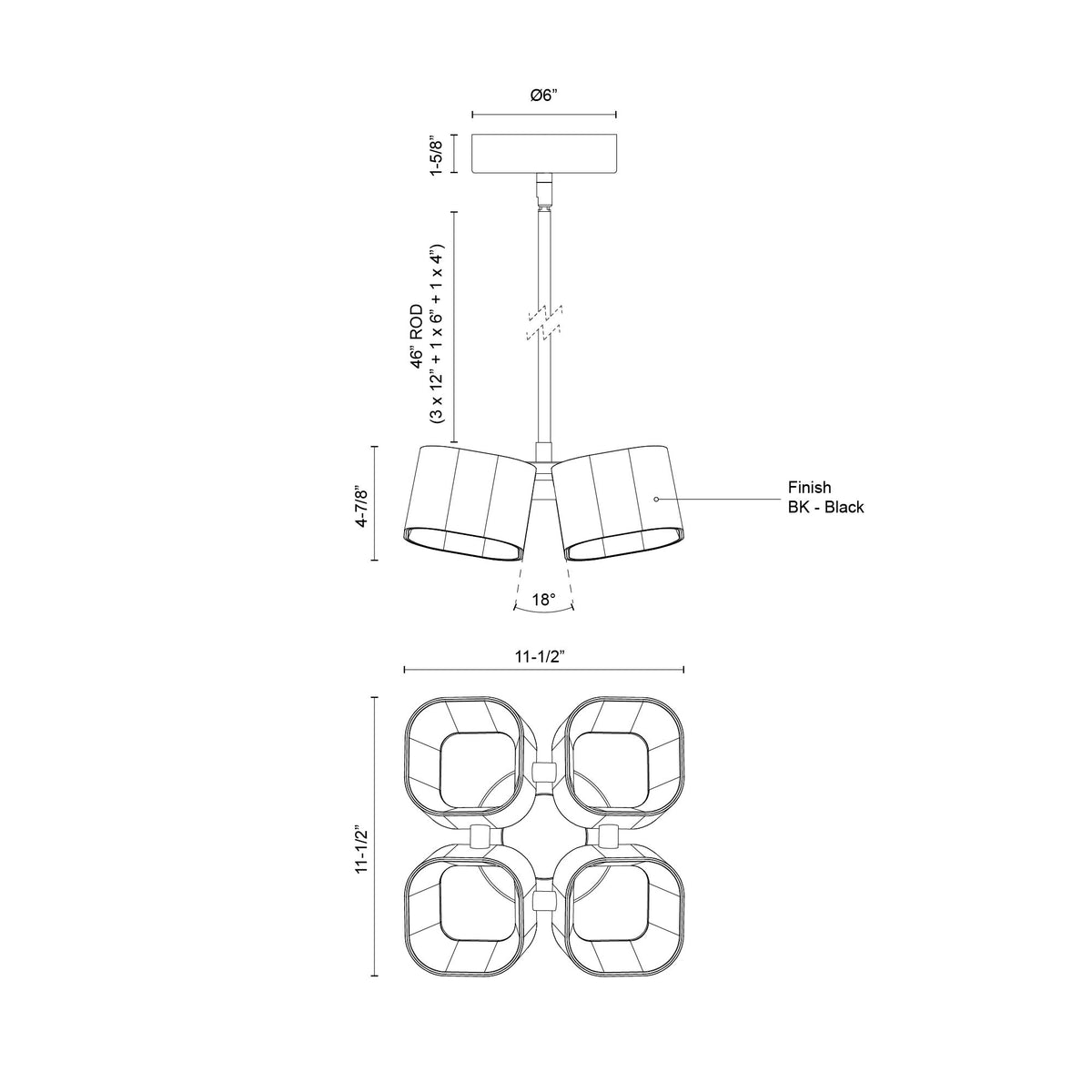 Arena 11-in Aluminum Pendant