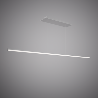 Led 59-in Matte White Chandelier Dimmable 32W
