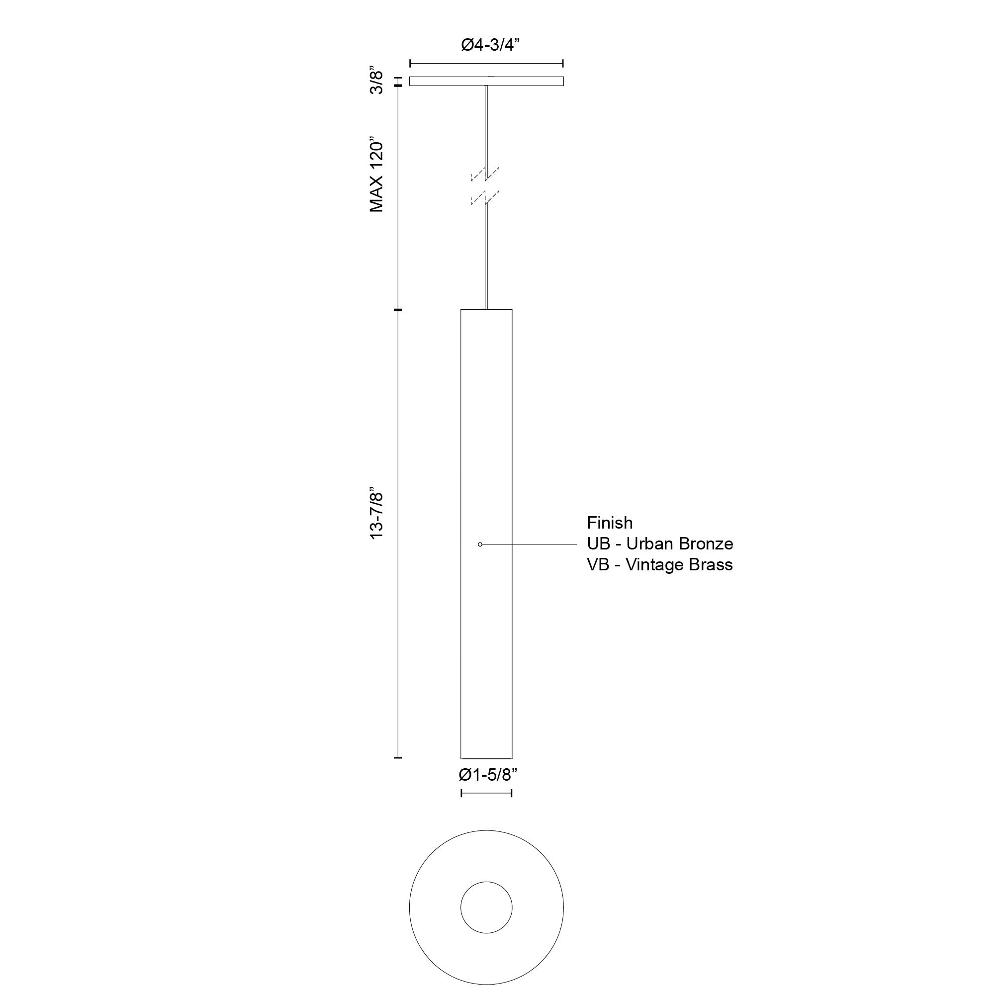 Mason 14-in Aluminum Pendant