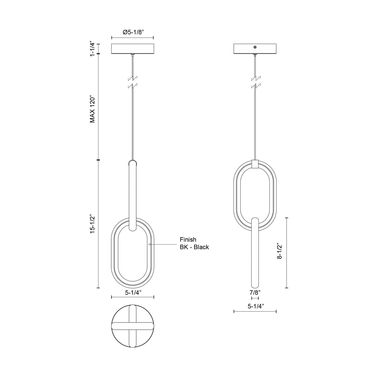 Airen 15-in Aluminum Pendant