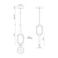 Airen 15-in Aluminum Pendant
