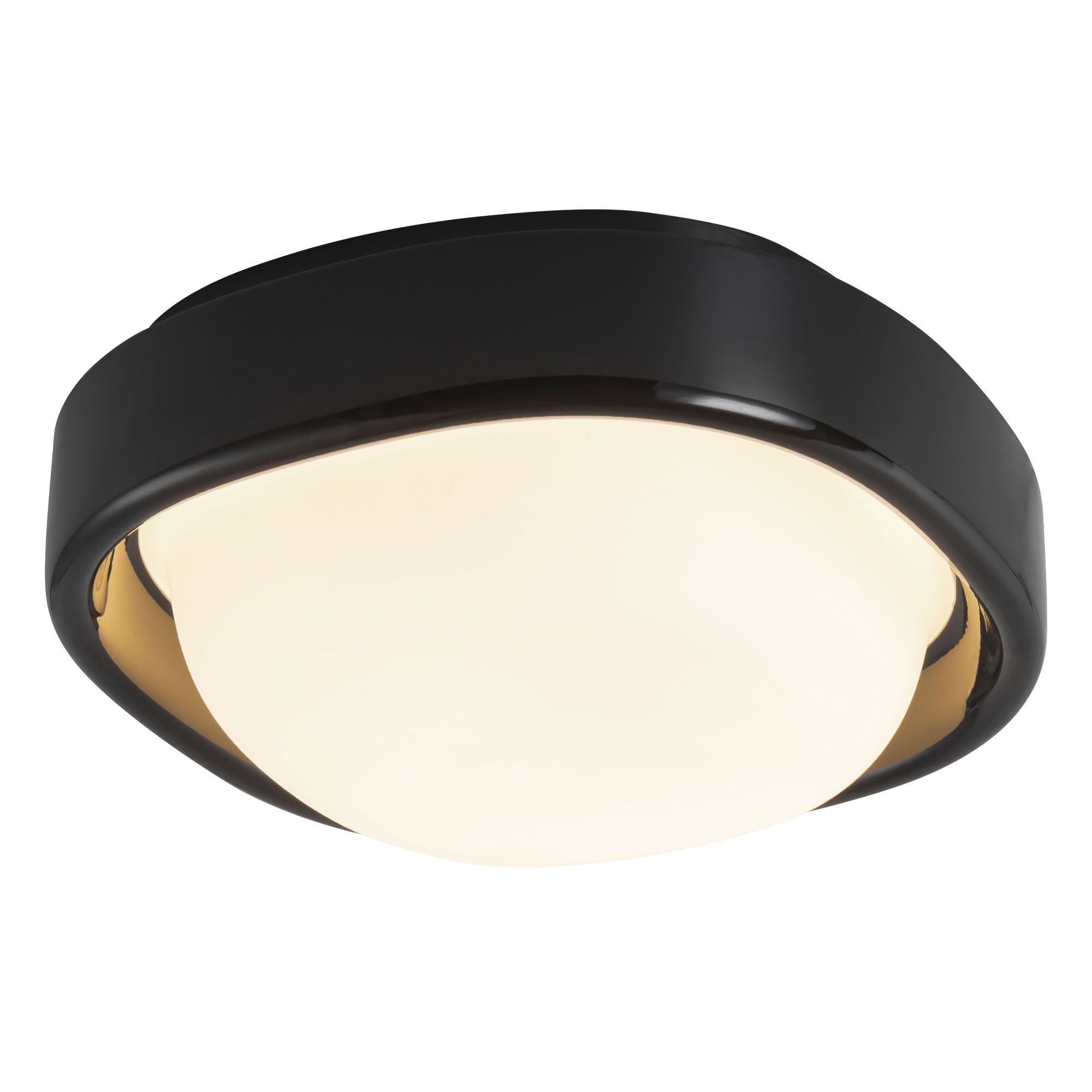 Pebble 8-in Brass Flush Mount