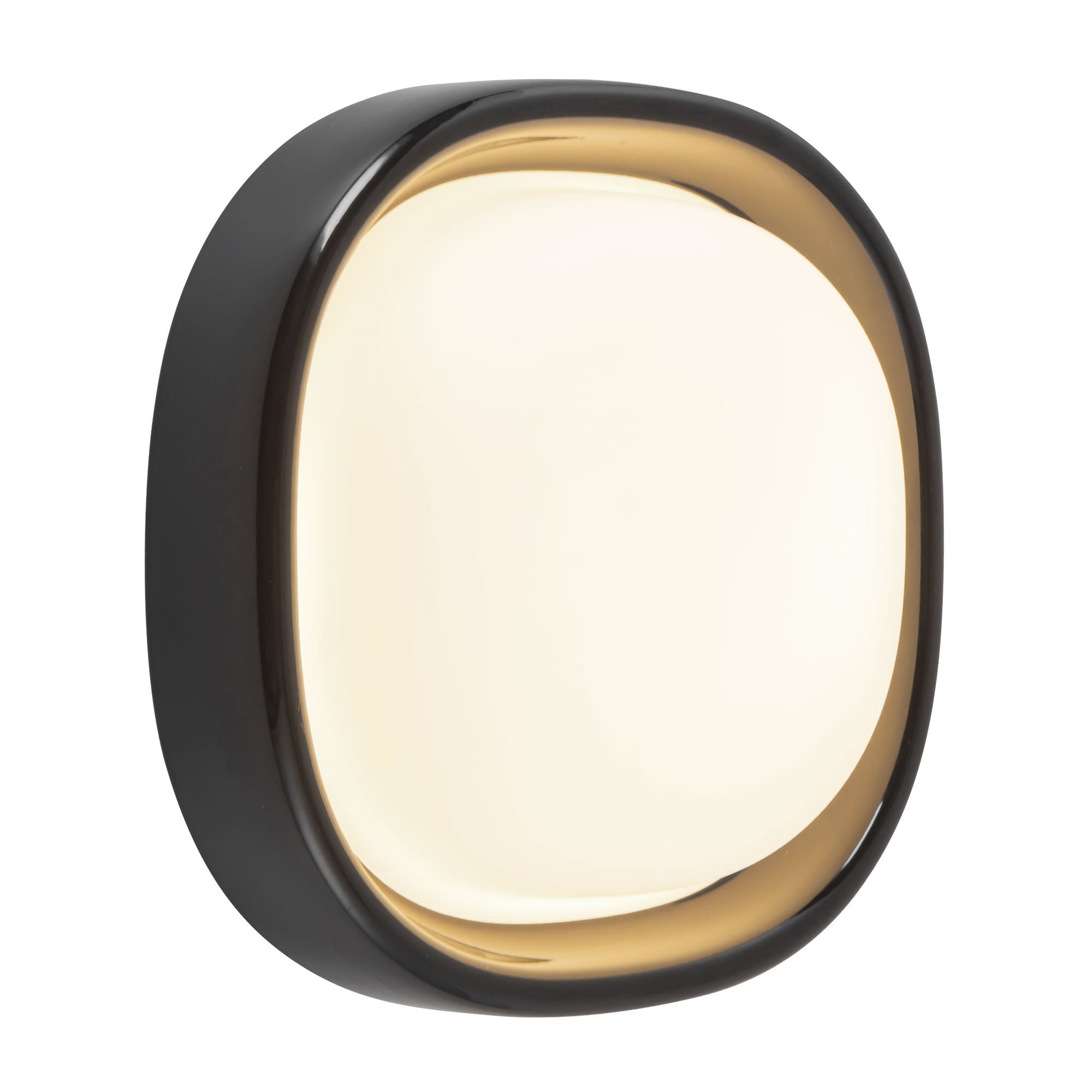 Pebble 8-in Brass Flush Mount