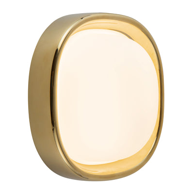 Pebble 8-in Brass Flush Mount