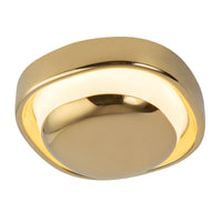 Pebble 8-in Brass Wall Sconce