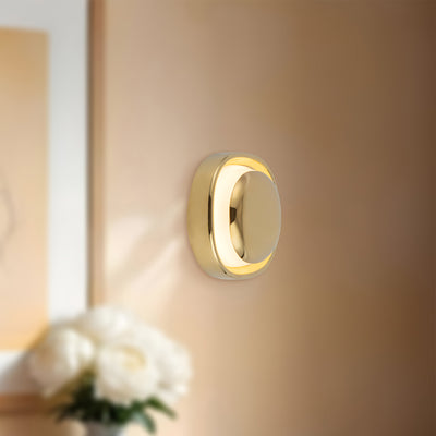 Pebble 8-in Brass Wall Sconce