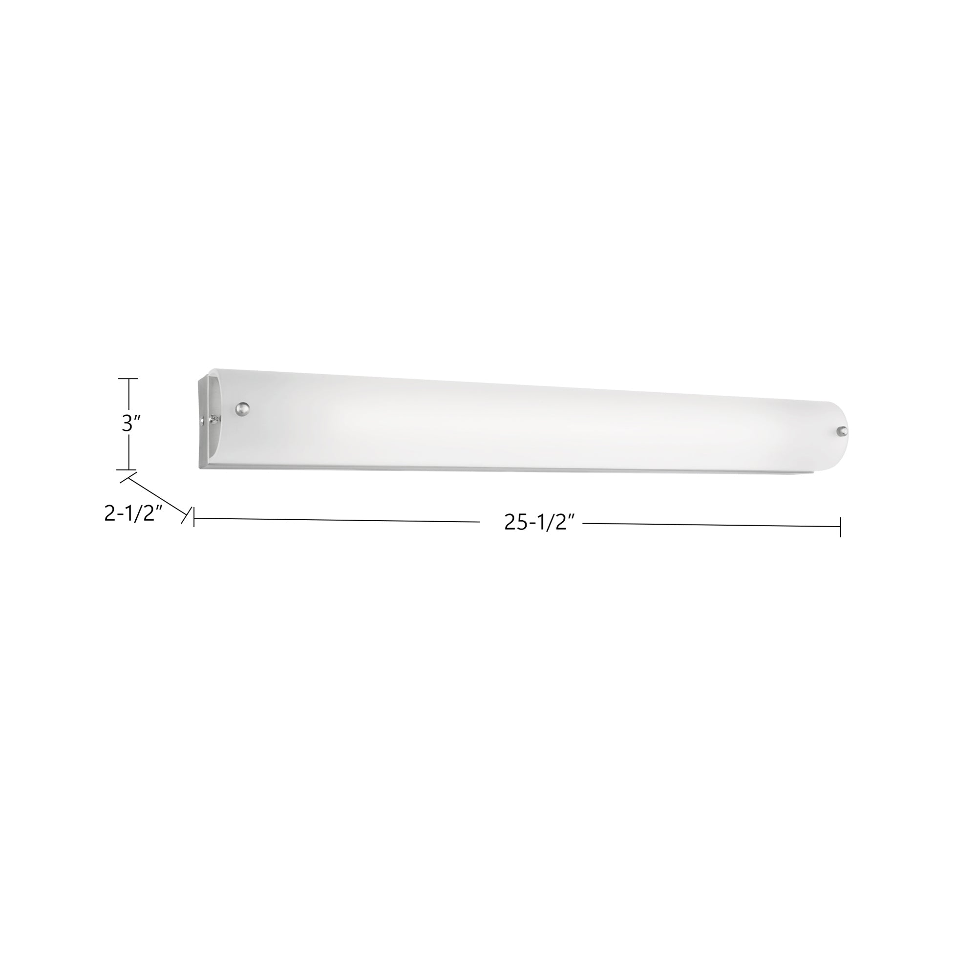 Peggy 25-in Aluminum Vanity Light