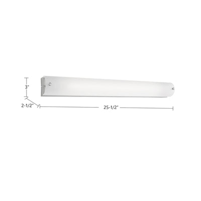 Peggy 25-in Aluminum Vanity Light