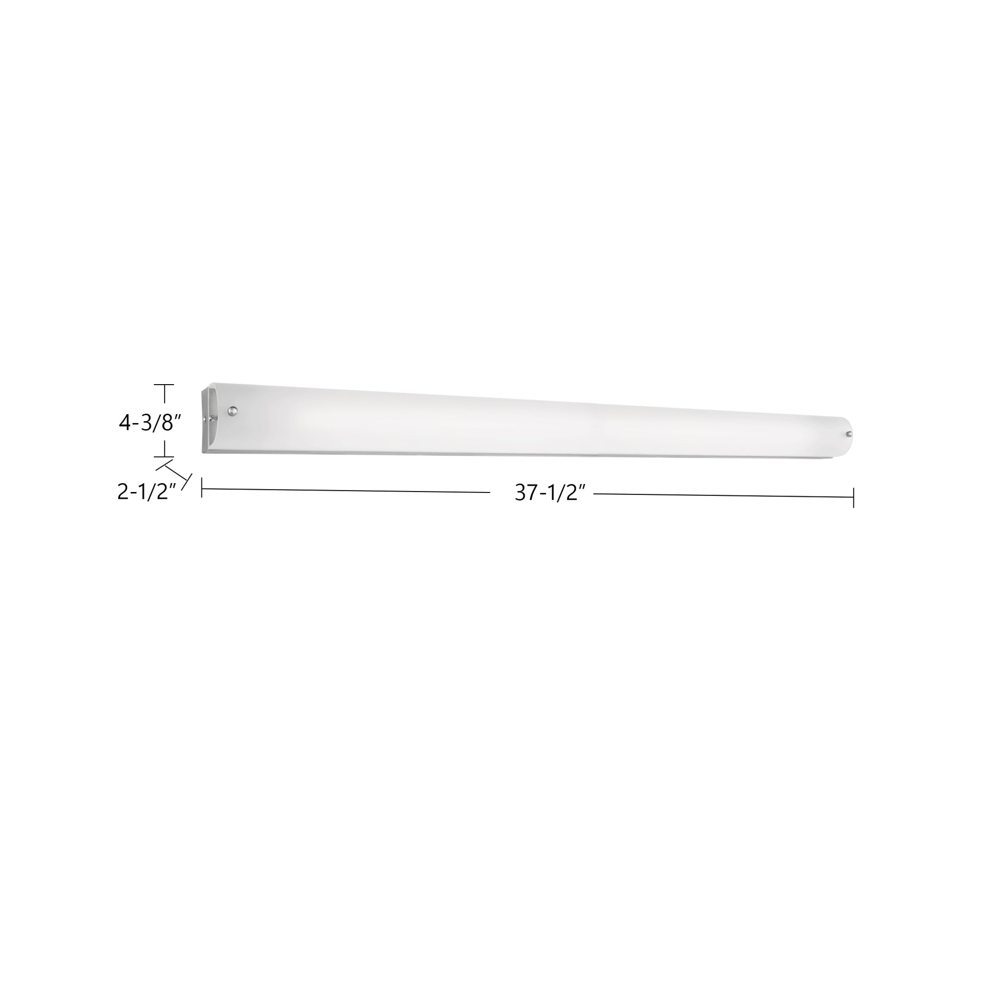 Peggy 38-in Aluminum Vanity Light