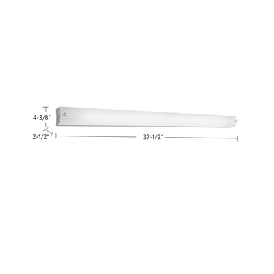 Peggy 38-in Aluminum Vanity Light