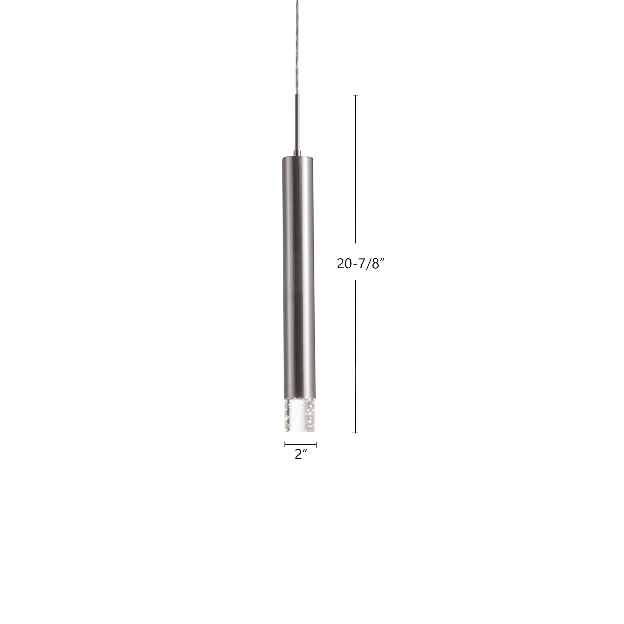 Pendula 16-in Steel Pendant