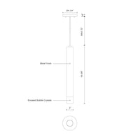 Pendula 16-in Steel Pendant