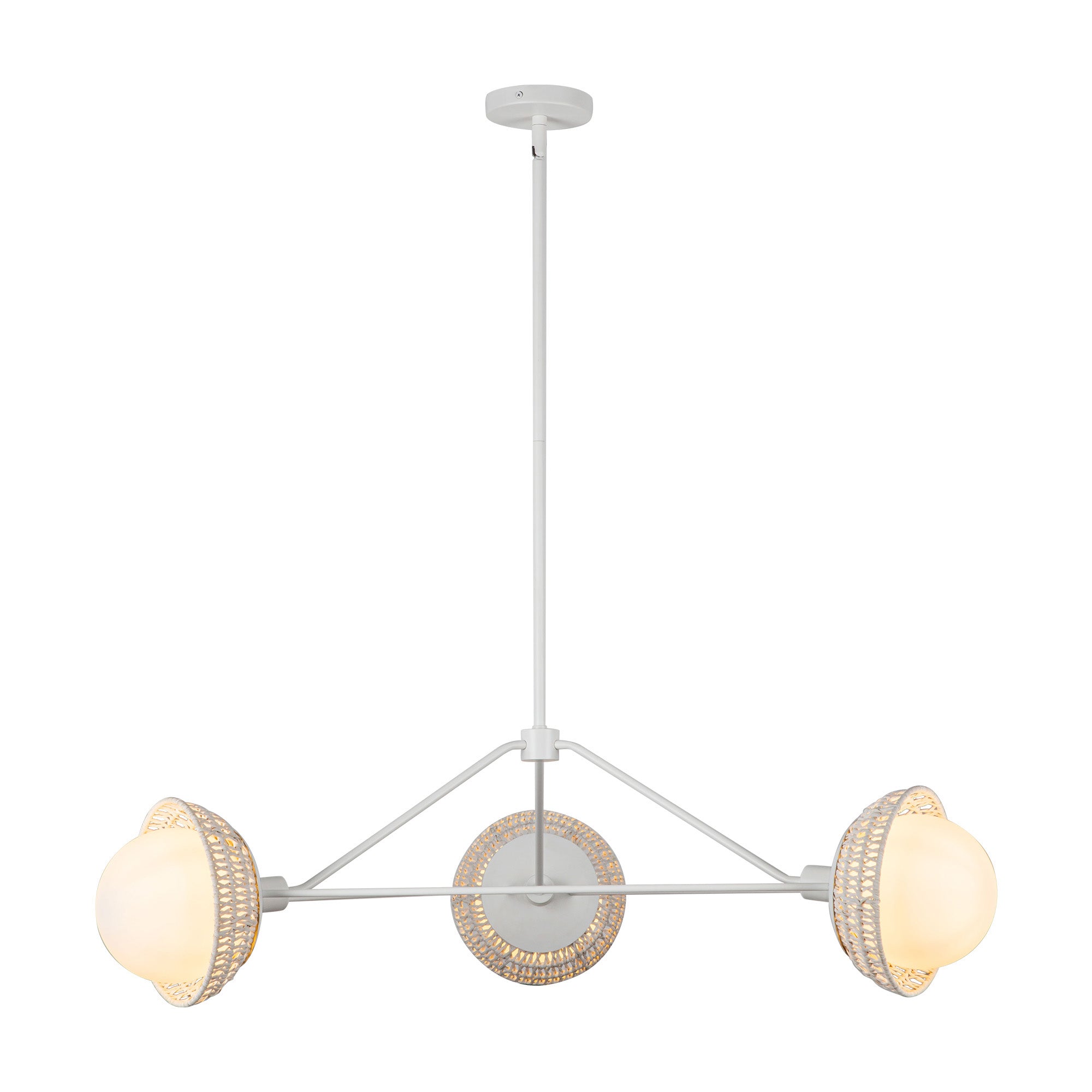 Perth 40-in Steel Chandelier