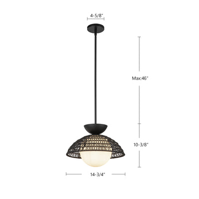 Perth 14-in Steel Pendant