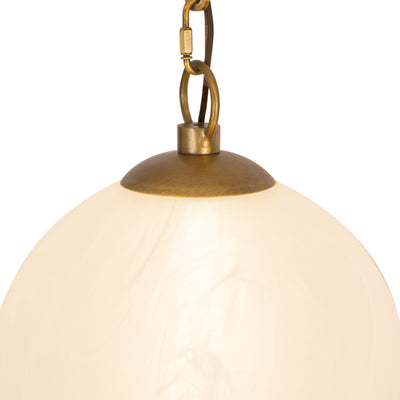 Petra 12-in 3 Light Steel Chandelier