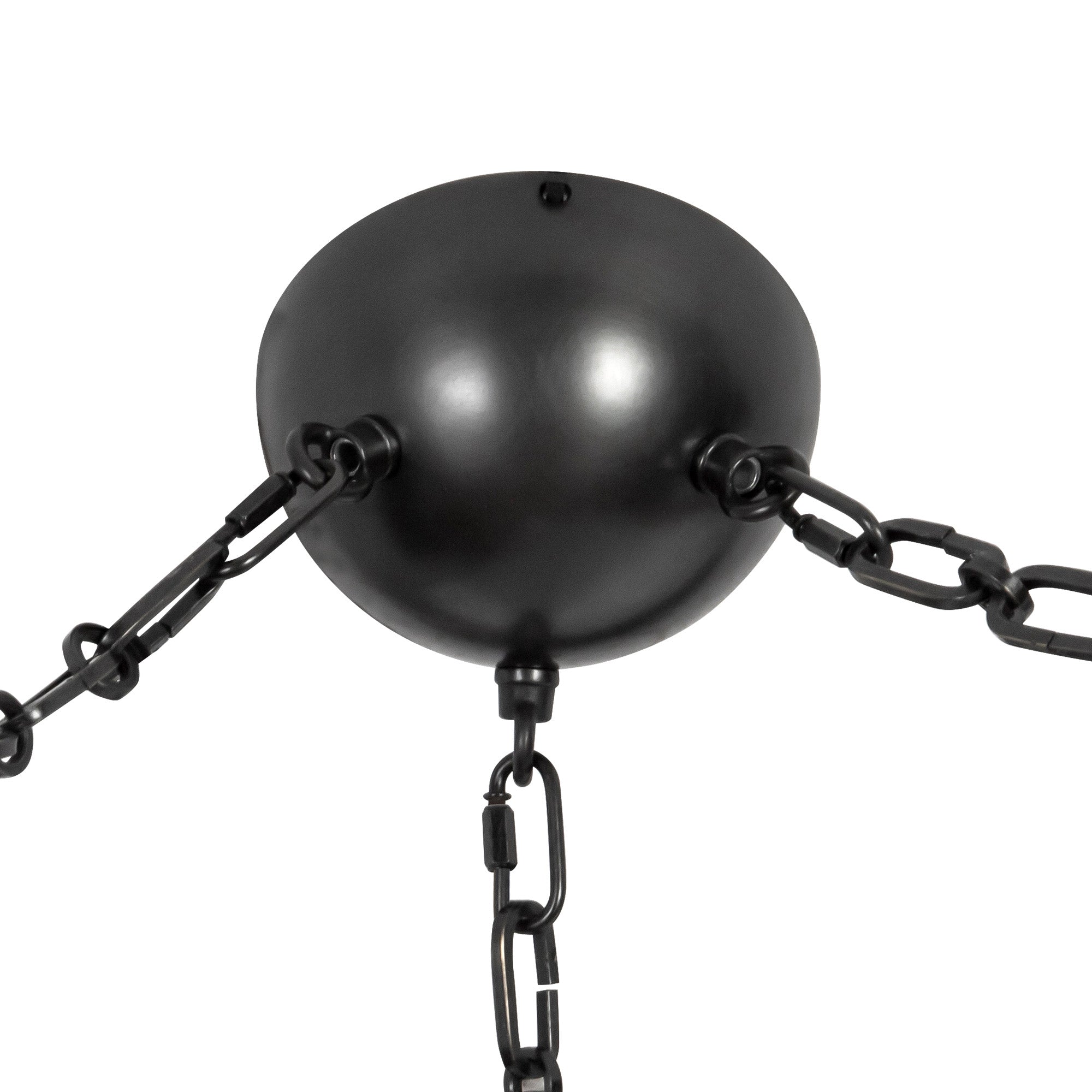Petra 10-in 3 Light Steel Chandelier