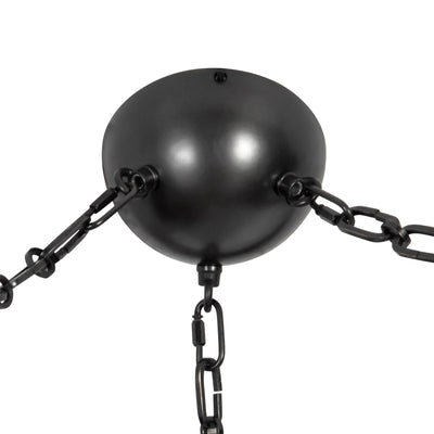 Petra 10-in 3 Light Steel Chandelier