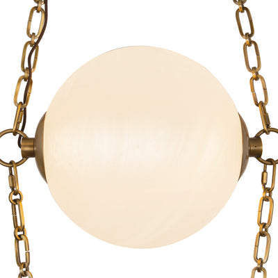 Petra 10-in 3 Light Steel Chandelier
