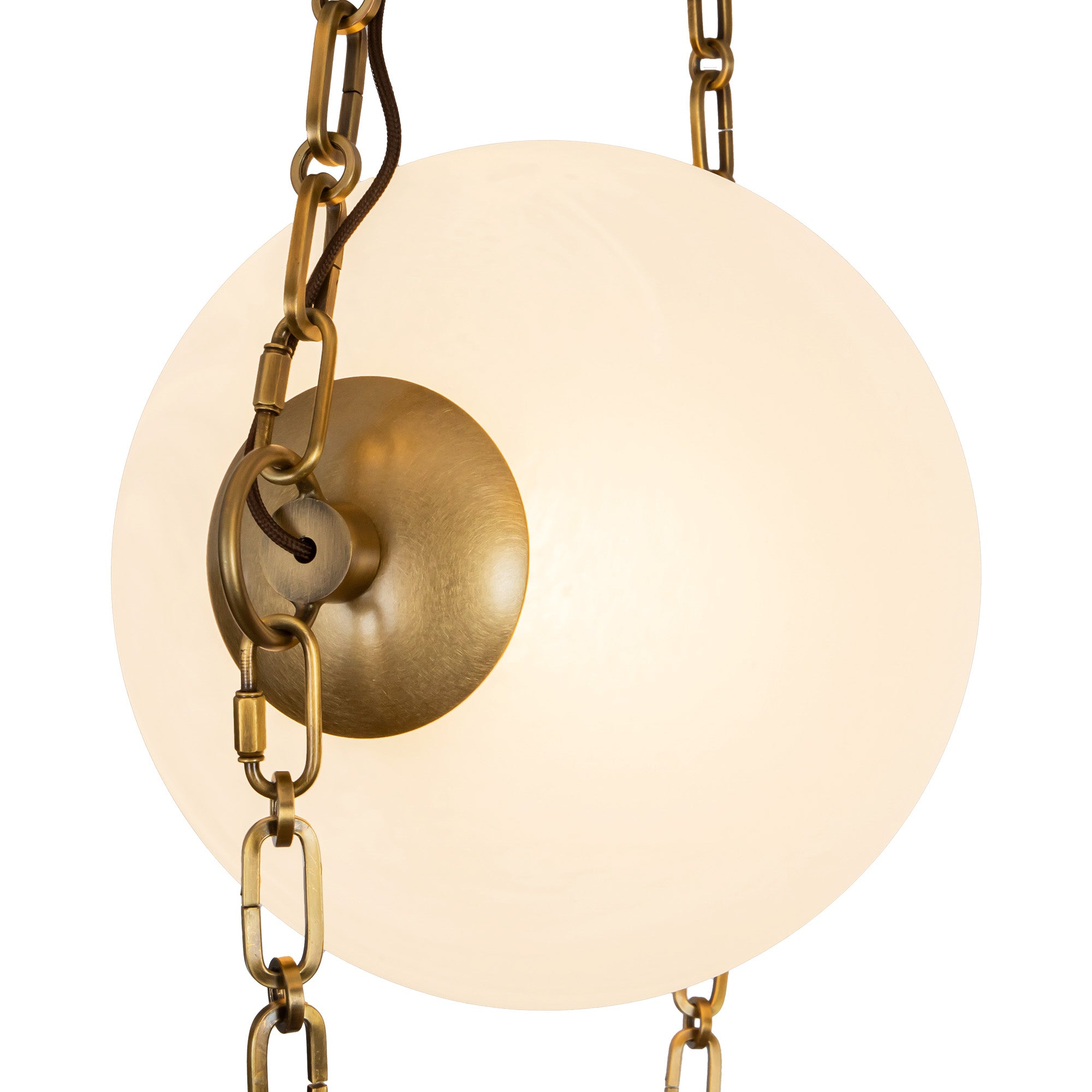 Petra 10-in 3 Light Steel Chandelier