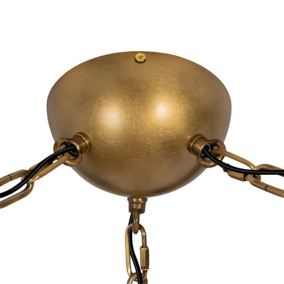 Petra 10-in 3 Light Steel Chandelier