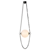 Petra 10-in Steel Pendant