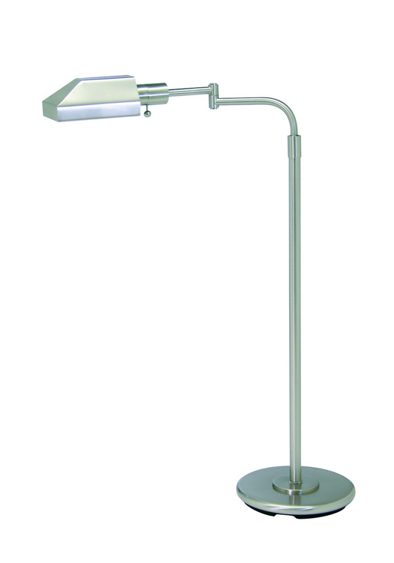 34-inch Home/office Satin Nickel LED Floor Lamp
