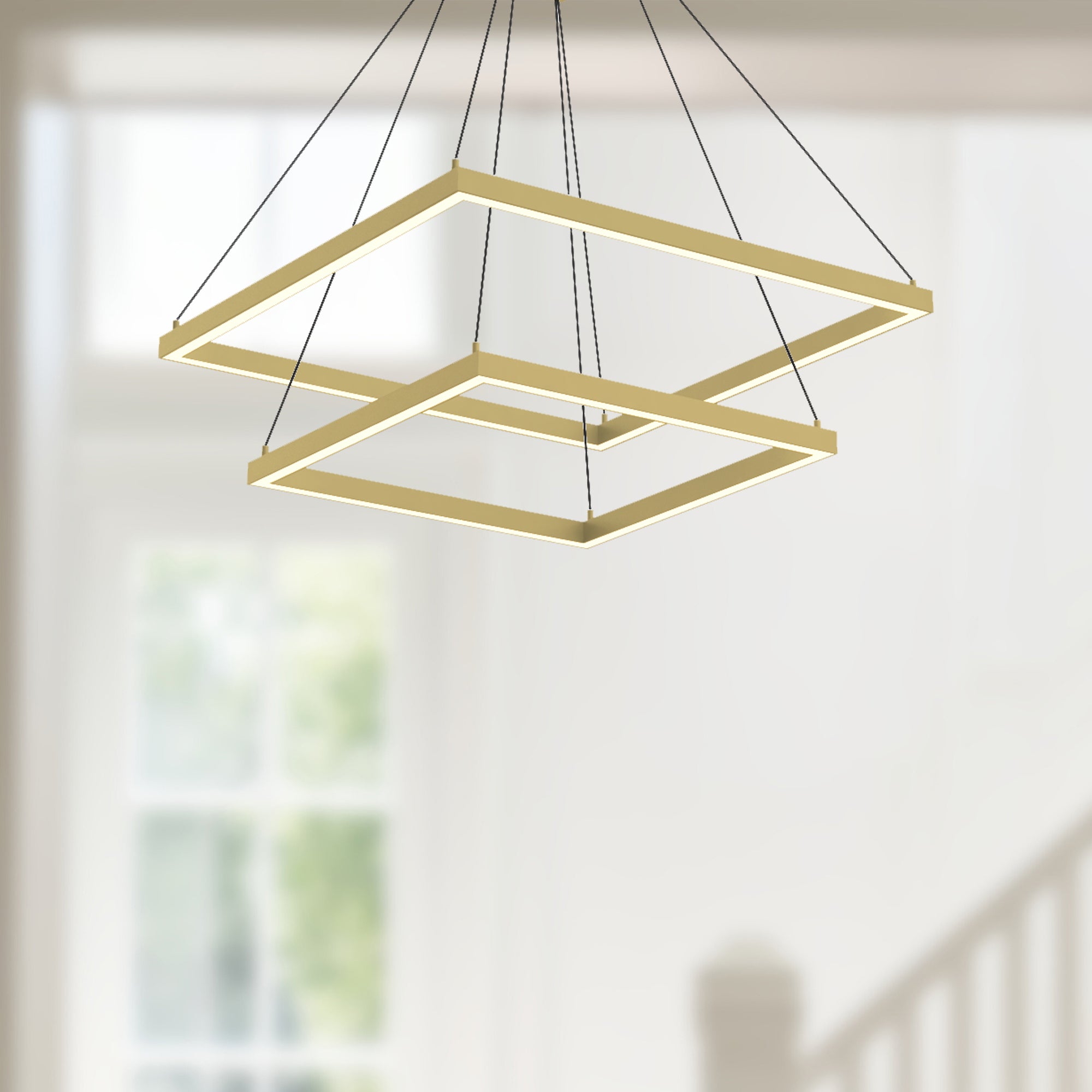 Piazza 24-in Aluminum Chandelier