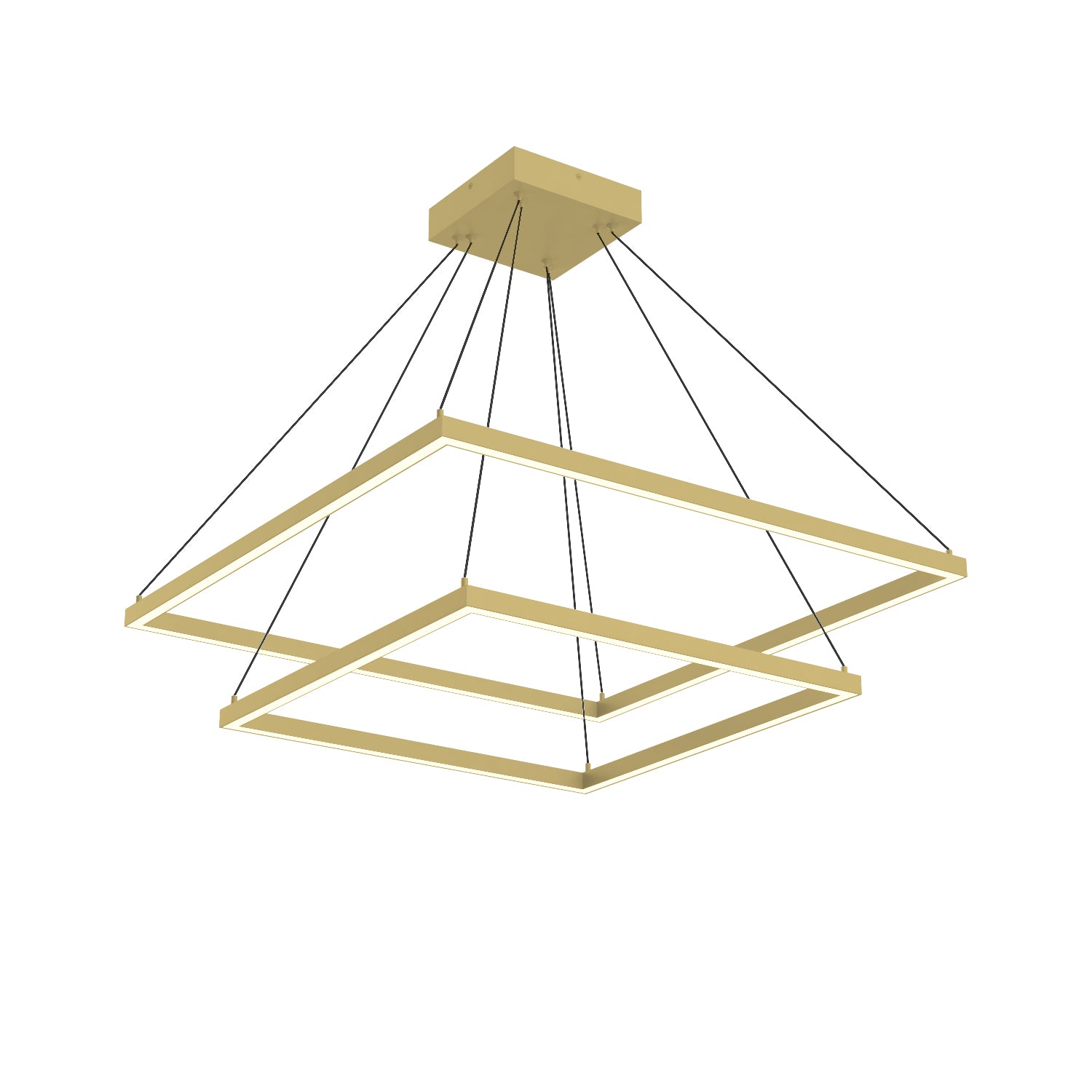 Piazza 32-in 2 Tier Aluminum Chandelier