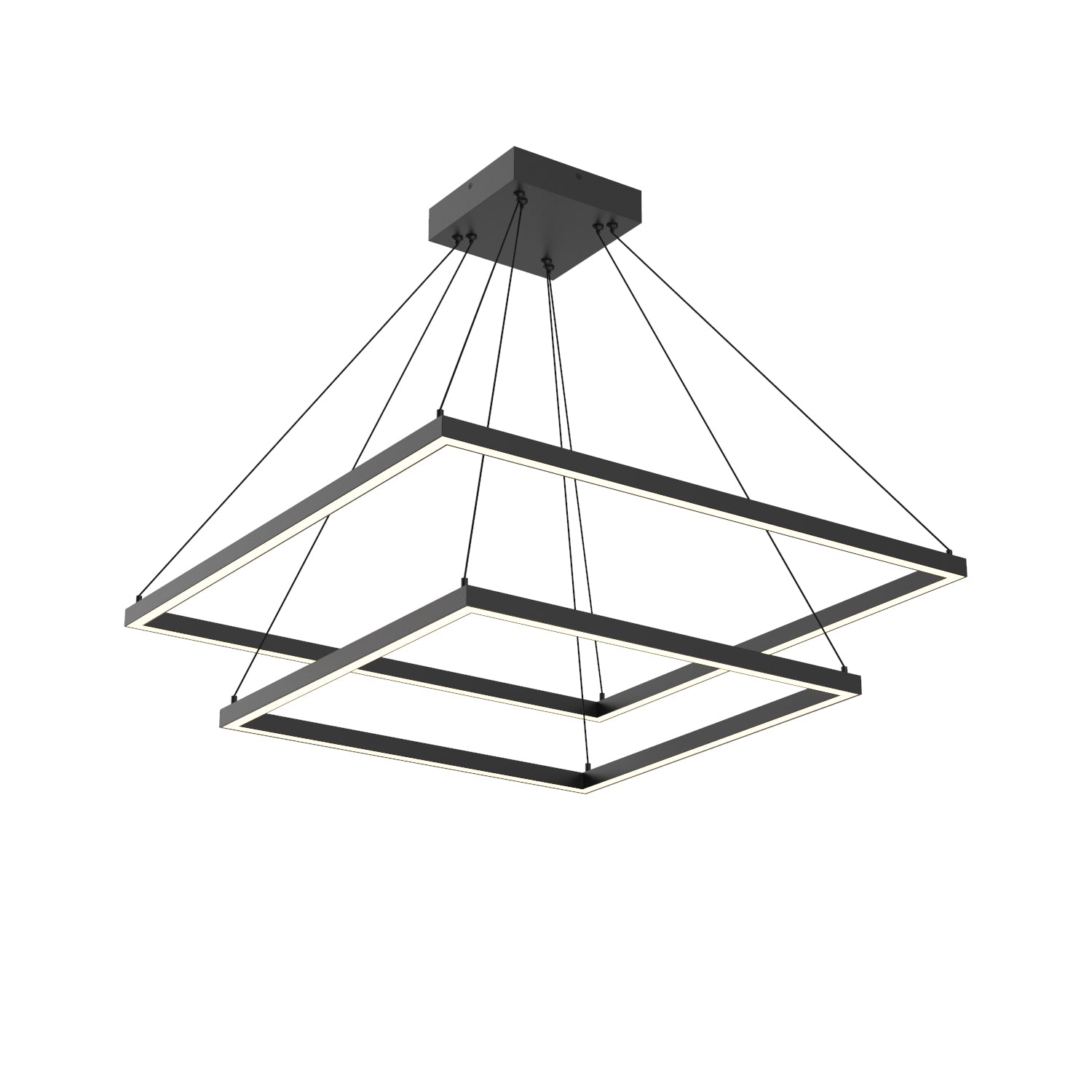 Piazza 32-in 2 Tier Aluminum Chandelier