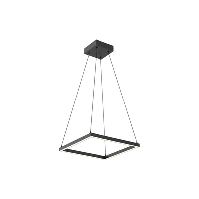 Piazza 18-in Mini Square LED Ring Pendant
