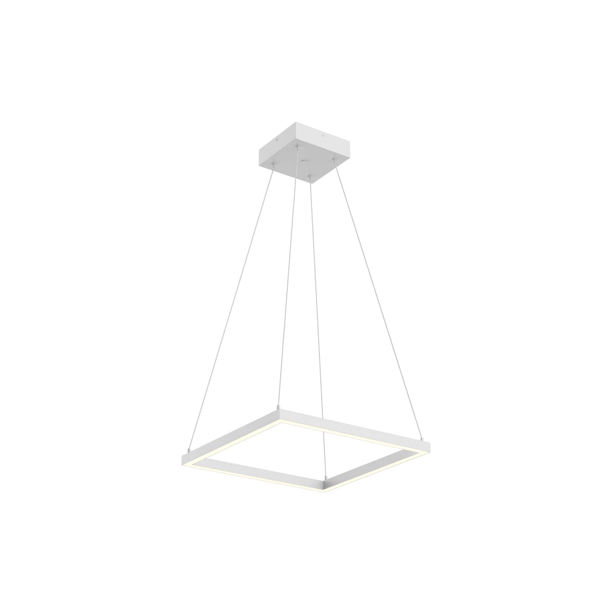 Piazza 18-in Mini Square LED Ring Pendant