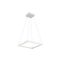 Piazza 18-in Mini Square LED Ring Pendant
