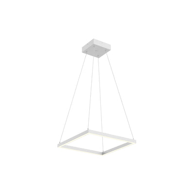 Piazza 18-in Mini Square LED Ring Pendant