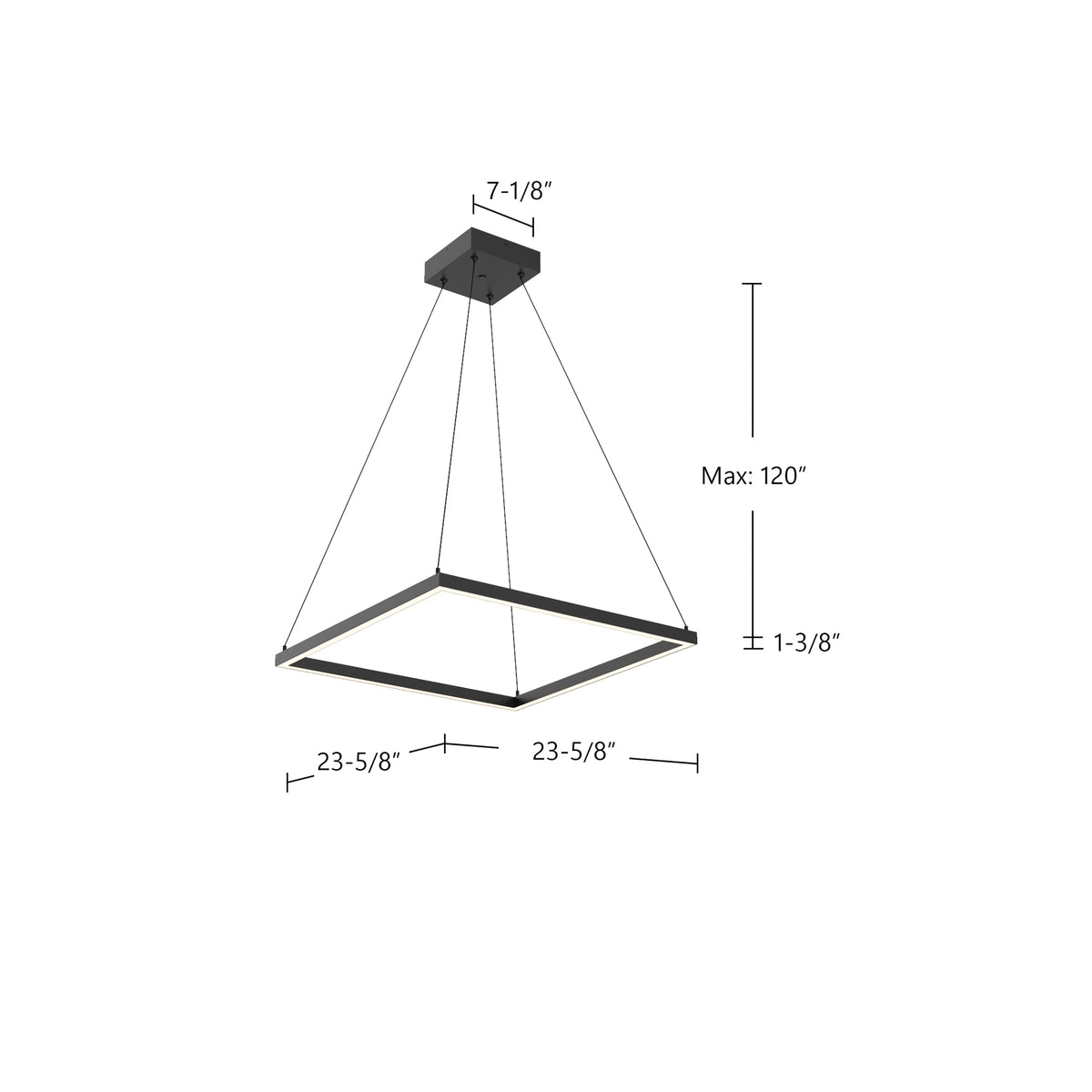 Piazza 24-in Aluminum Pendant