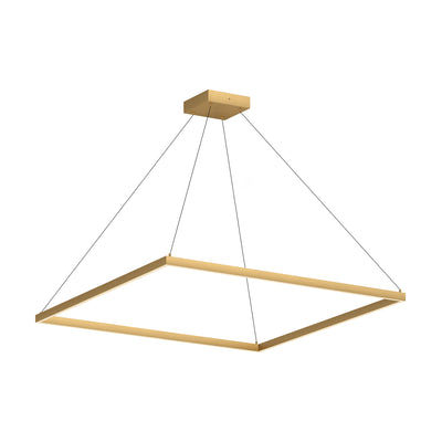 Piazza 48-in Wide Square LED Ring Pendant