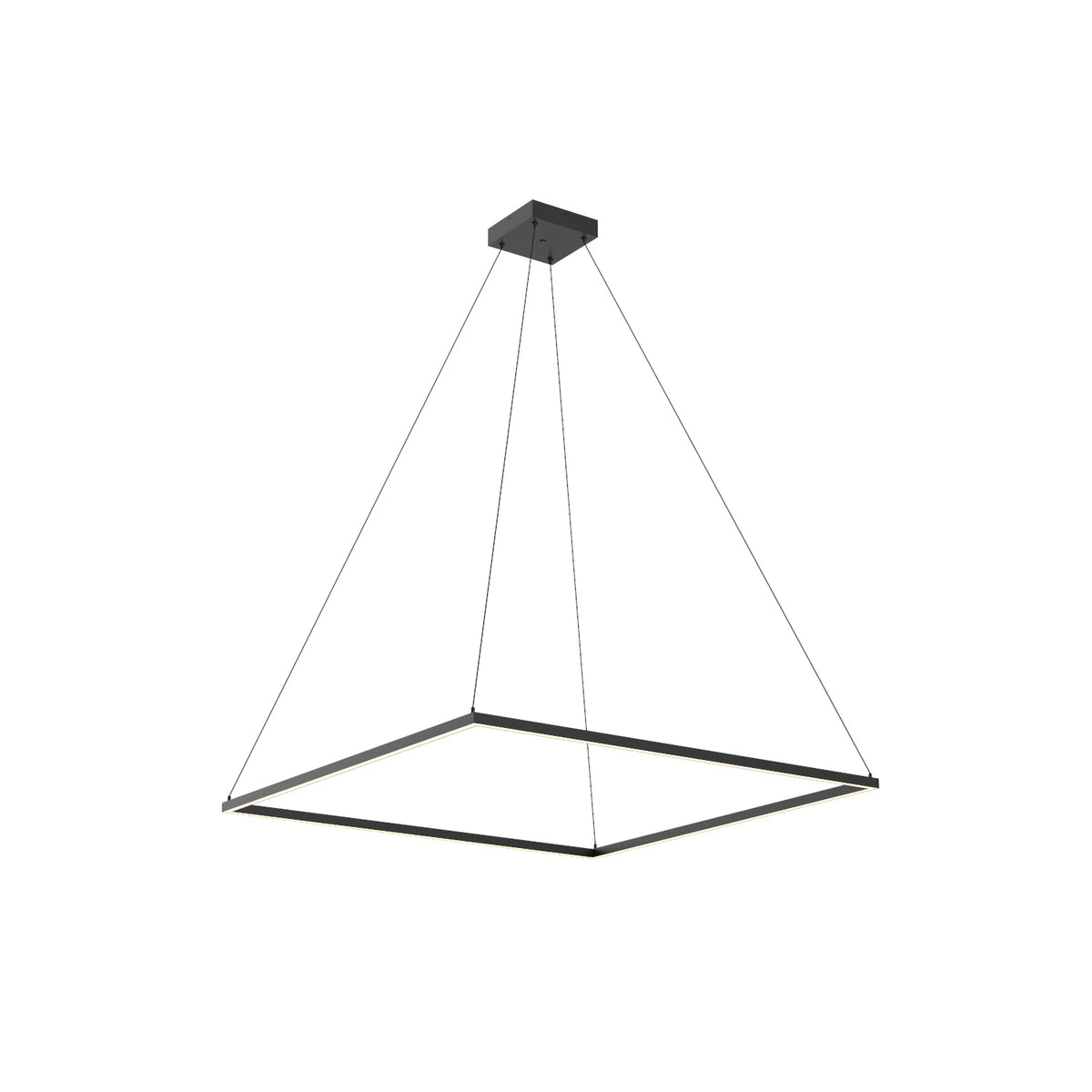 Piazza 48-in Wide Square LED Ring Pendant