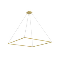 Piazza 60-in Oversized Square LED Ring Pendant