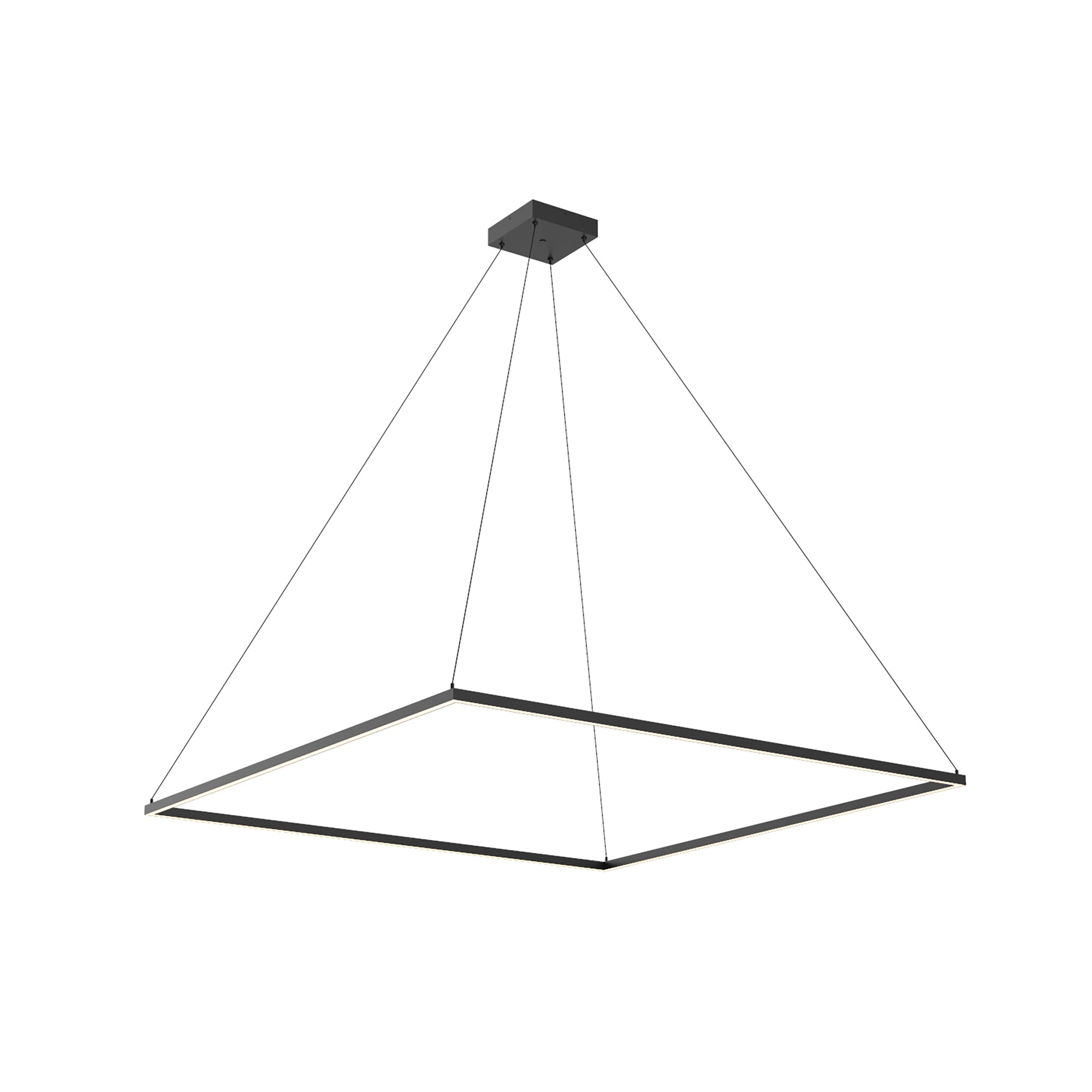 Piazza 60-in Oversized Square LED Ring Pendant