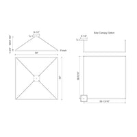 Piazza 60-in Oversized Square LED Ring Pendant