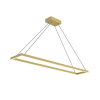 Piazza 48-in Rectangular Dimmable LED Pendant