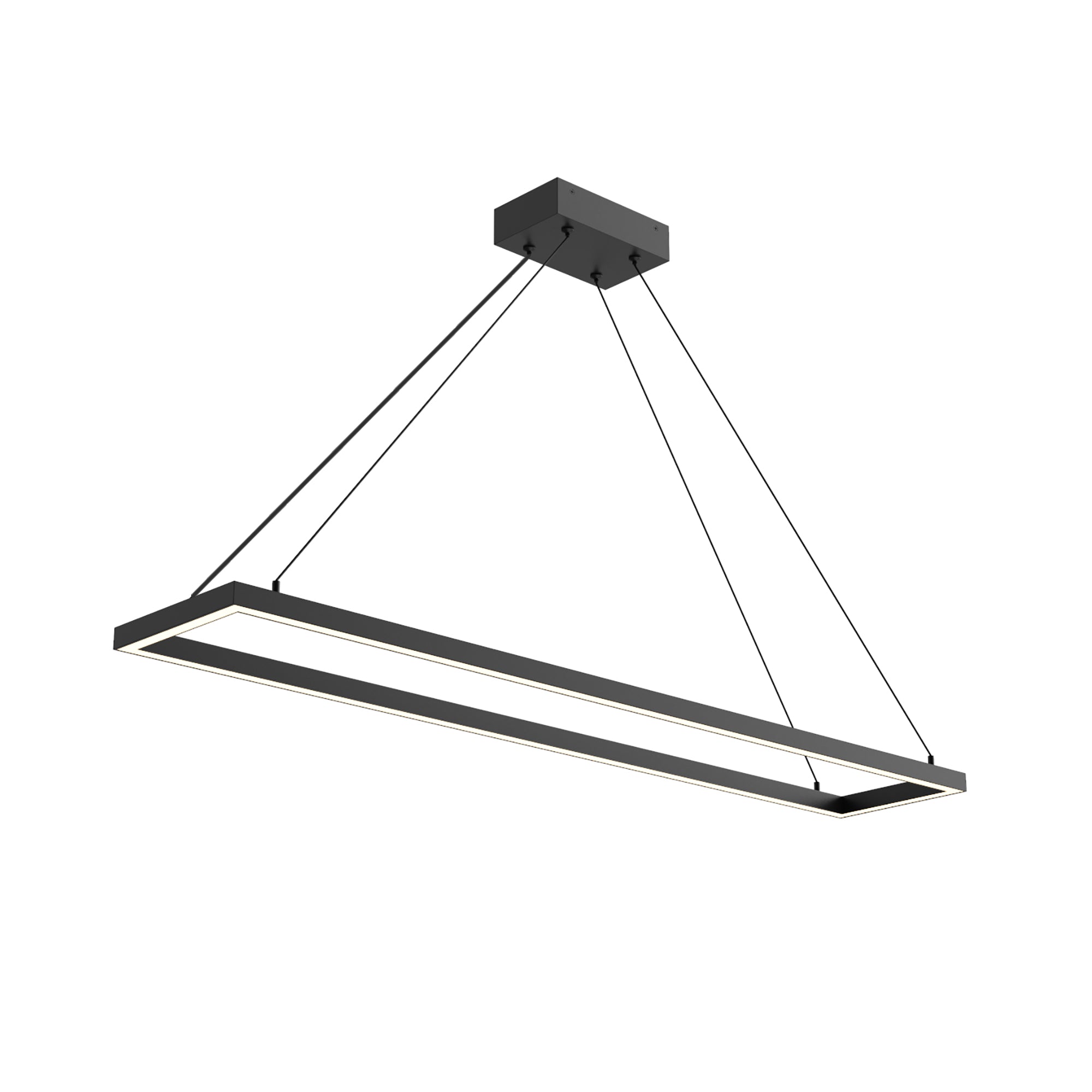 Piazza 48-in Rectangular Dimmable LED Pendant