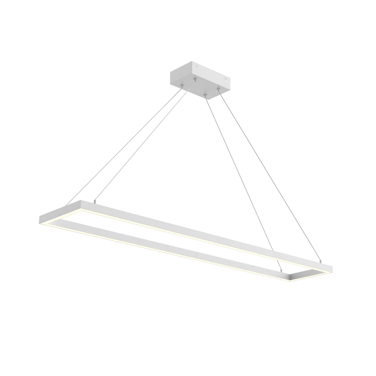 Piazza 48-in Rectangular Dimmable LED Pendant