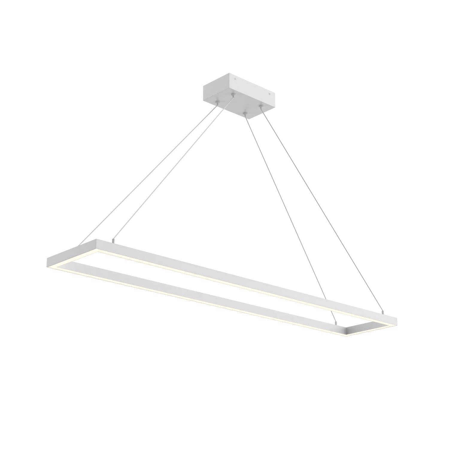 Piazza 48-in Rectangular Dimmable LED Pendant